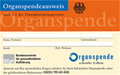 Organspendeausweis