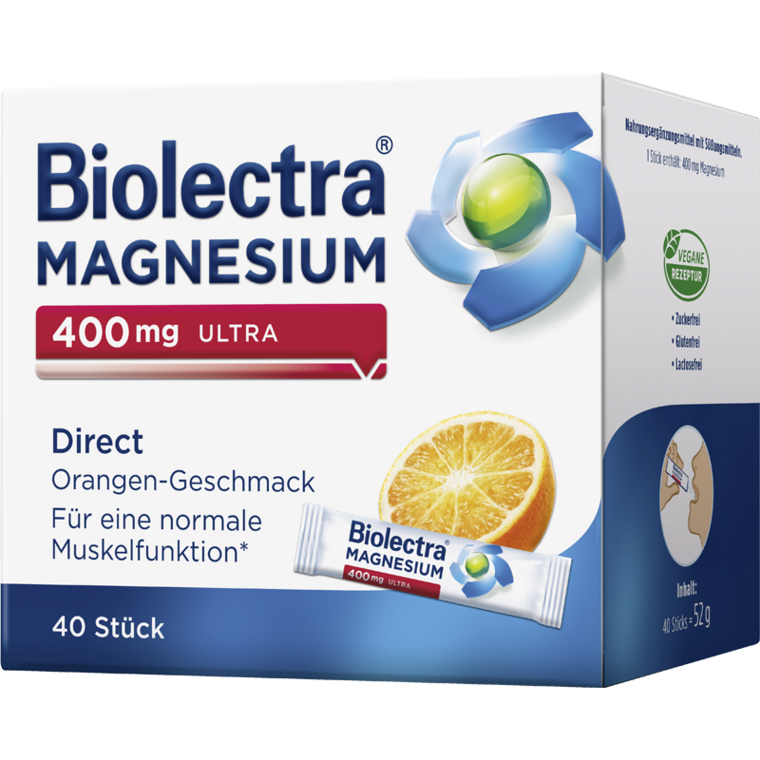 Biolectra Magnesium 400 mg Ultra Direct Orange Biolectra Magnesium 400 mg Ultra Direct Orange