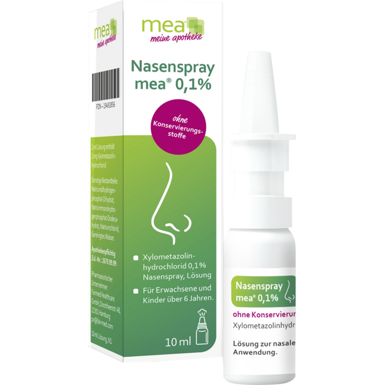 Nasenspray mea 0,1% ohne Konservierungsstoffe Nasenspray mea 0,1% ohne Konservierungsstoffe
