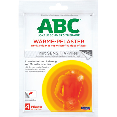 ABC Wärme-Pflaster mit Sensitiv-Vlies ABC Wärme-Pflaster mit Sensitiv-Vlies