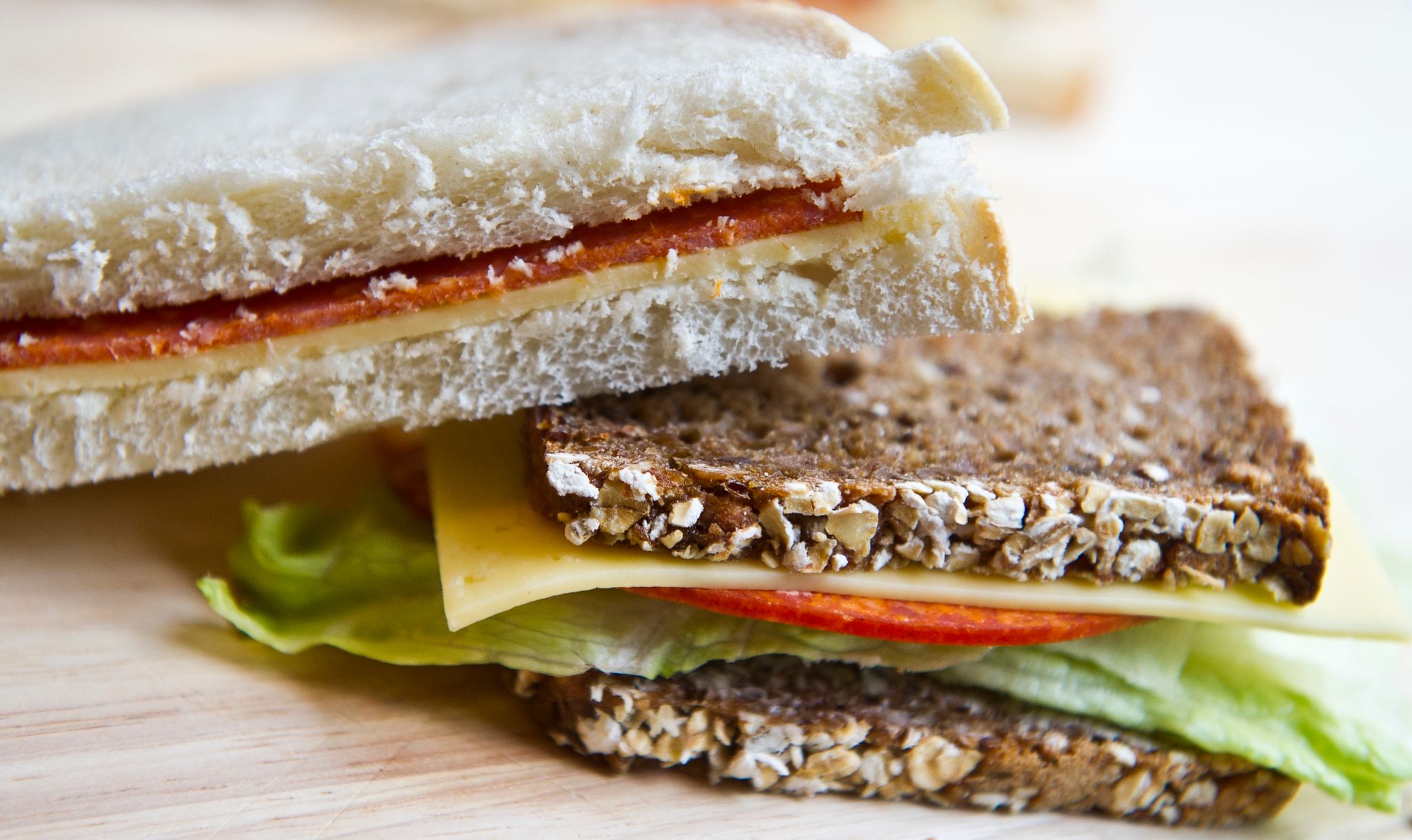 Vollkornbrot-Sandwich