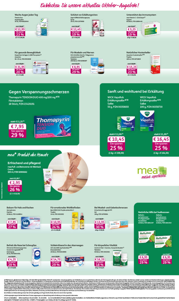 meine apotheke Flyer
